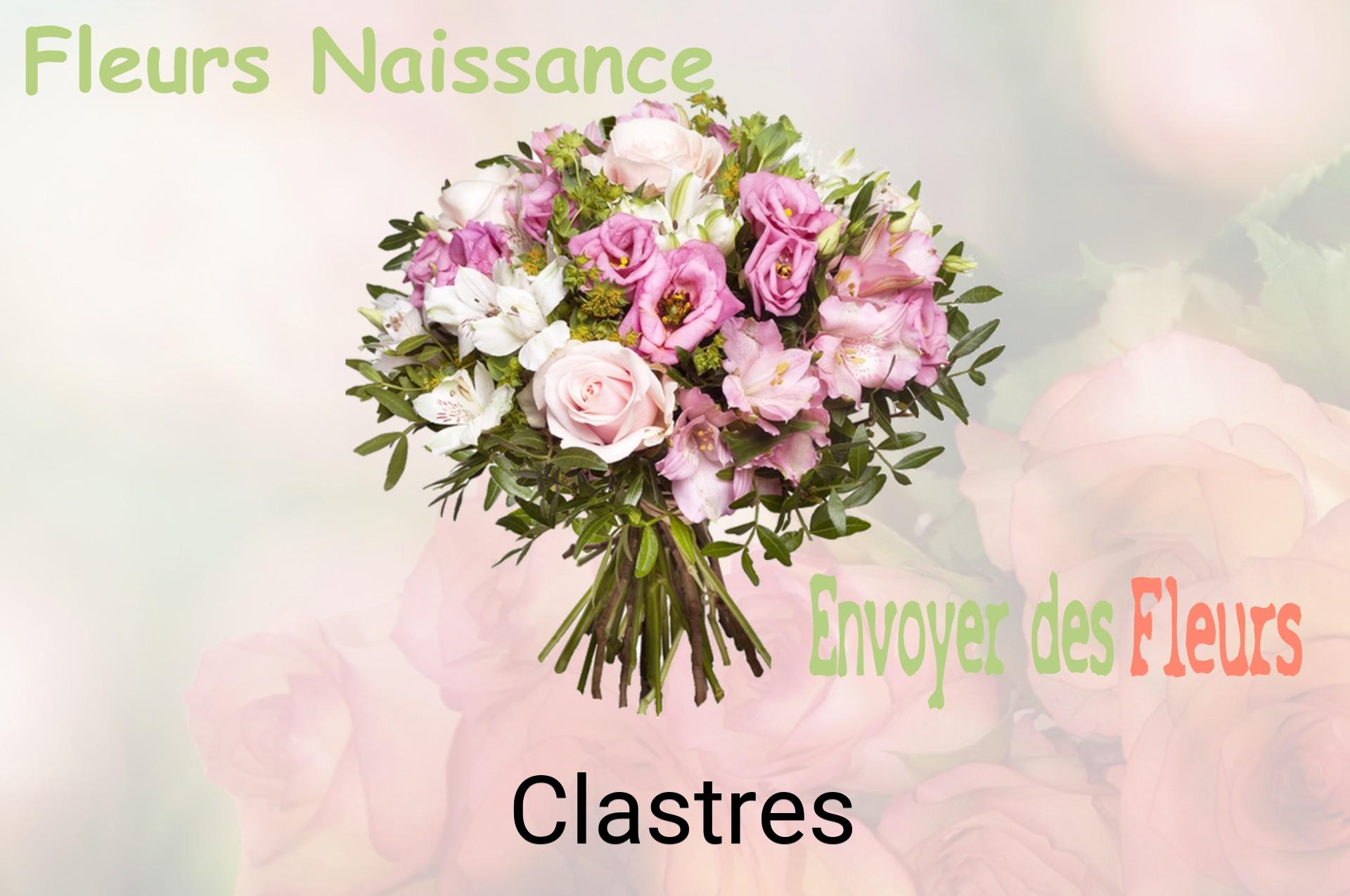 Bouquet de fleurs de naissance livré à Clastres